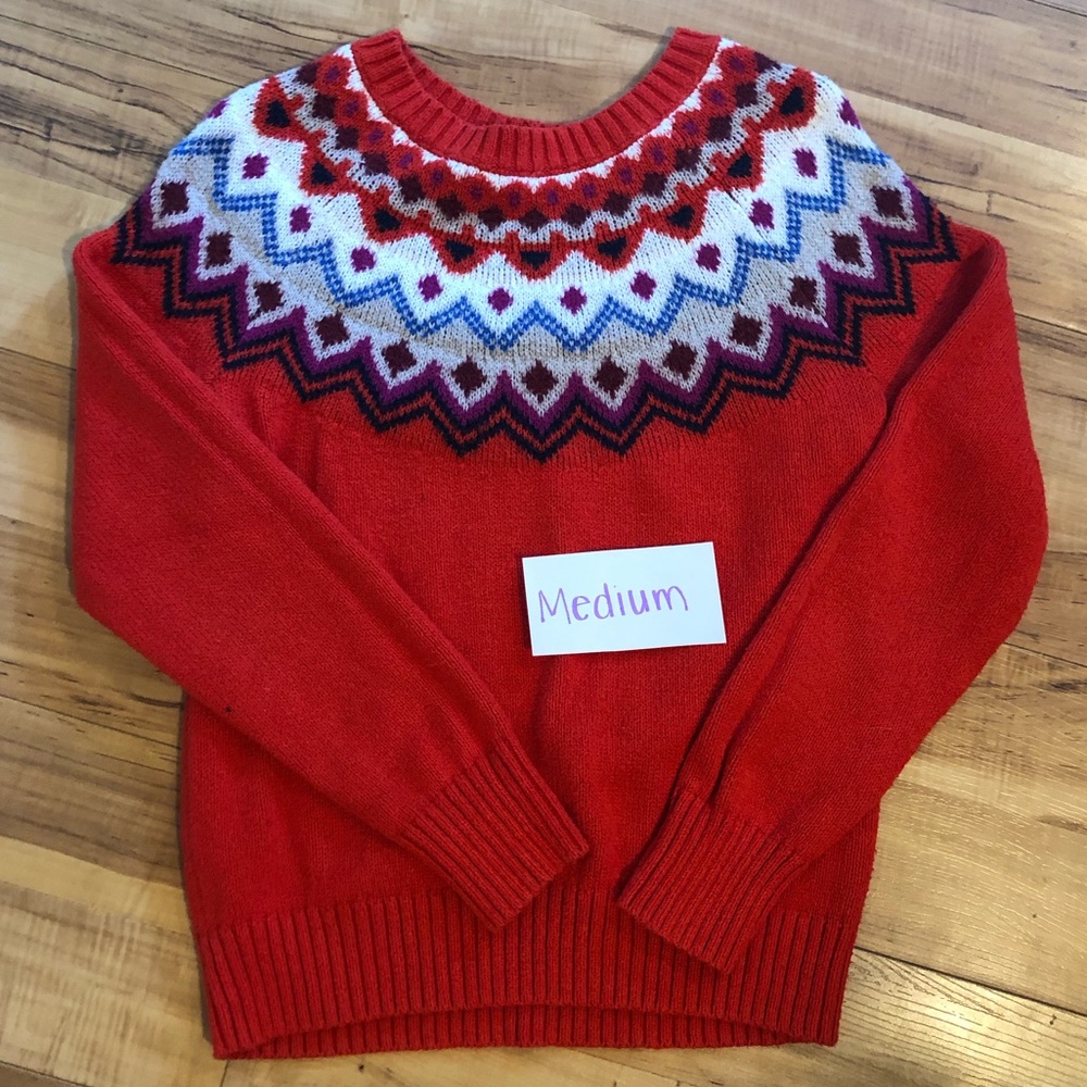 Red sweater